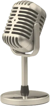 A wired microphone